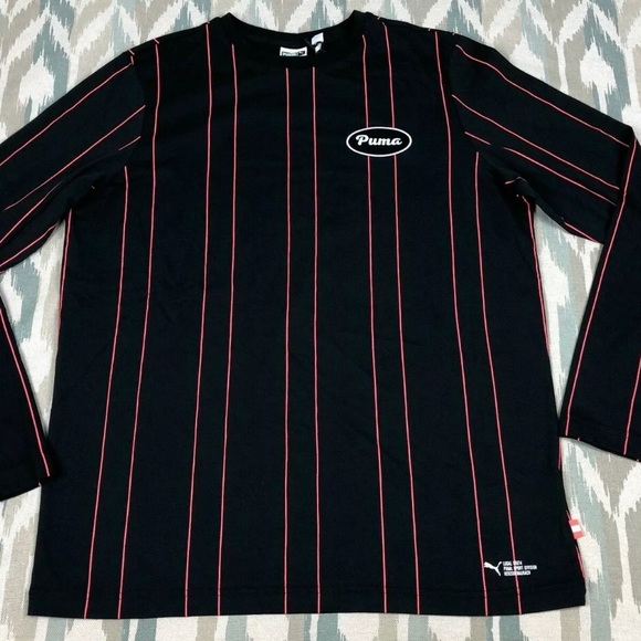 Puma Men's Big Sean Retro Patch Long Sleeve Shirt Soccer Football Size S Small